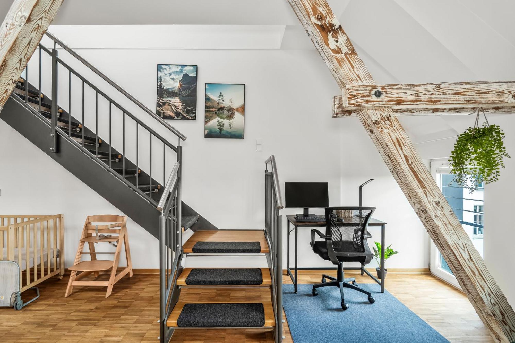 维尔茨堡Dnd Design Loft I 170Qm I Parken I Balkon I Workstation I Netflix I Kaffee I Waschmaschine I Trockner I Xbox I Ausblick公寓 外观 照片