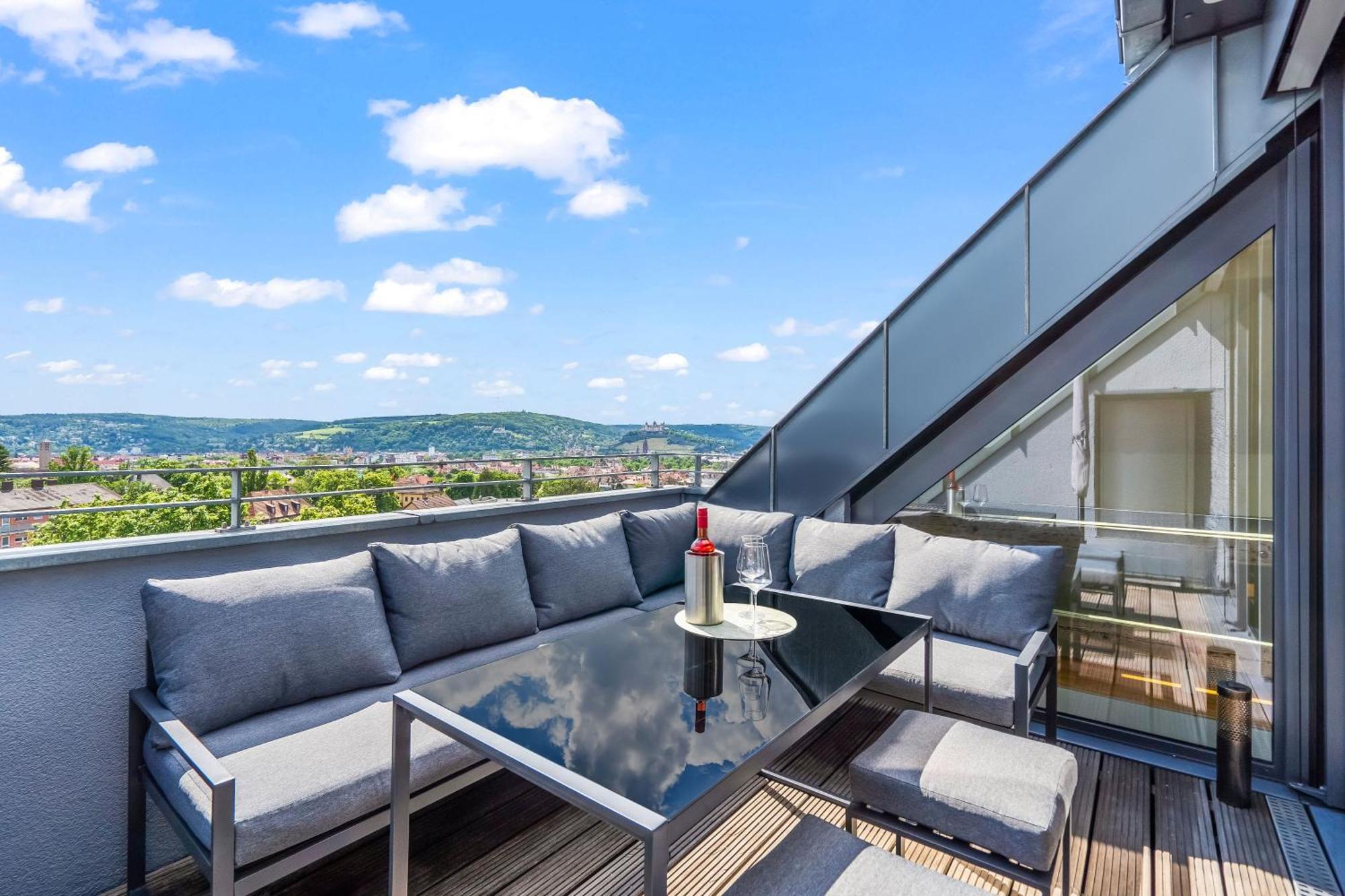 维尔茨堡Dnd Design Loft I 170Qm I Parken I Balkon I Workstation I Netflix I Kaffee I Waschmaschine I Trockner I Xbox I Ausblick公寓 外观 照片