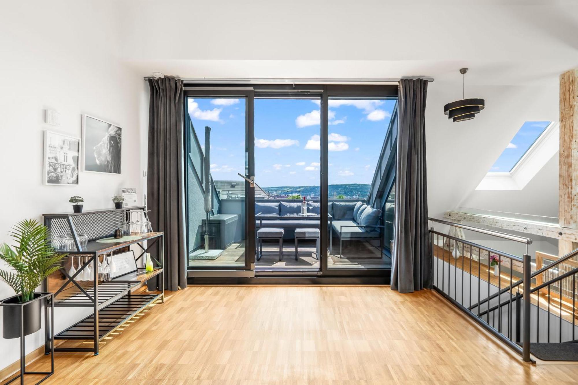 维尔茨堡Dnd Design Loft I 170Qm I Parken I Balkon I Workstation I Netflix I Kaffee I Waschmaschine I Trockner I Xbox I Ausblick公寓 外观 照片